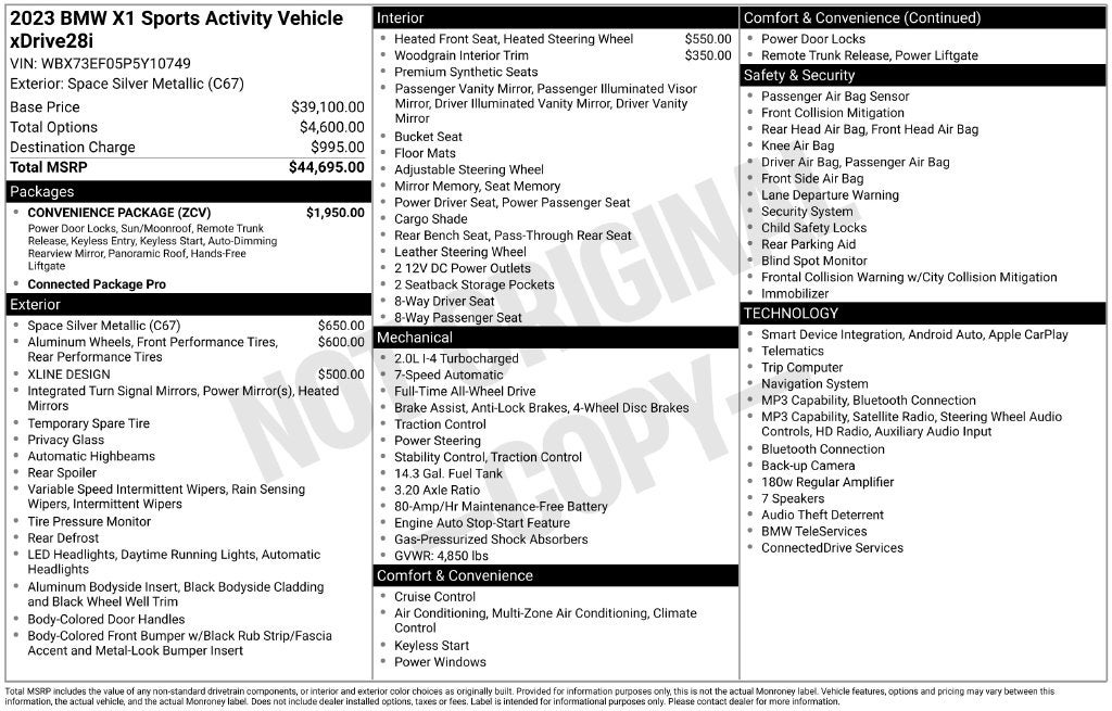 2023 BMW X1 xDrive28i