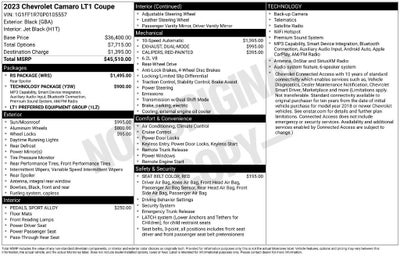 2023 Chevrolet Camaro Base