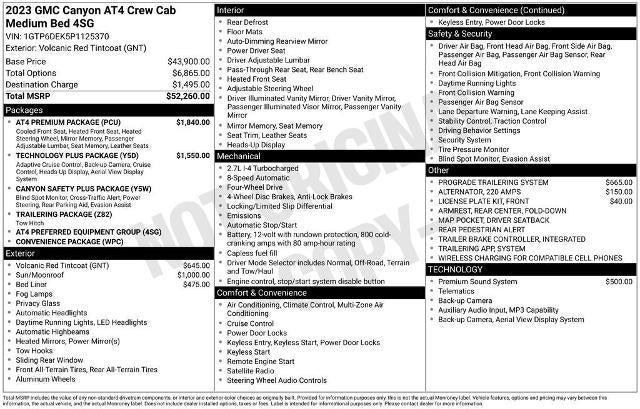 2023 GMC Canyon AT4