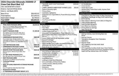 2026 Chevrolet Silverado 2500 HD LT