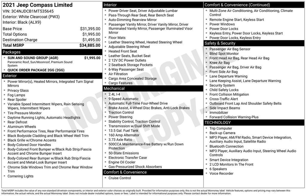 2021 Jeep Compass Base