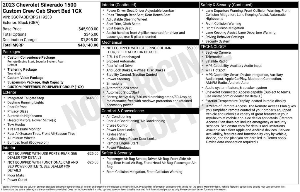 2023 Chevrolet Silverado 1500 Base