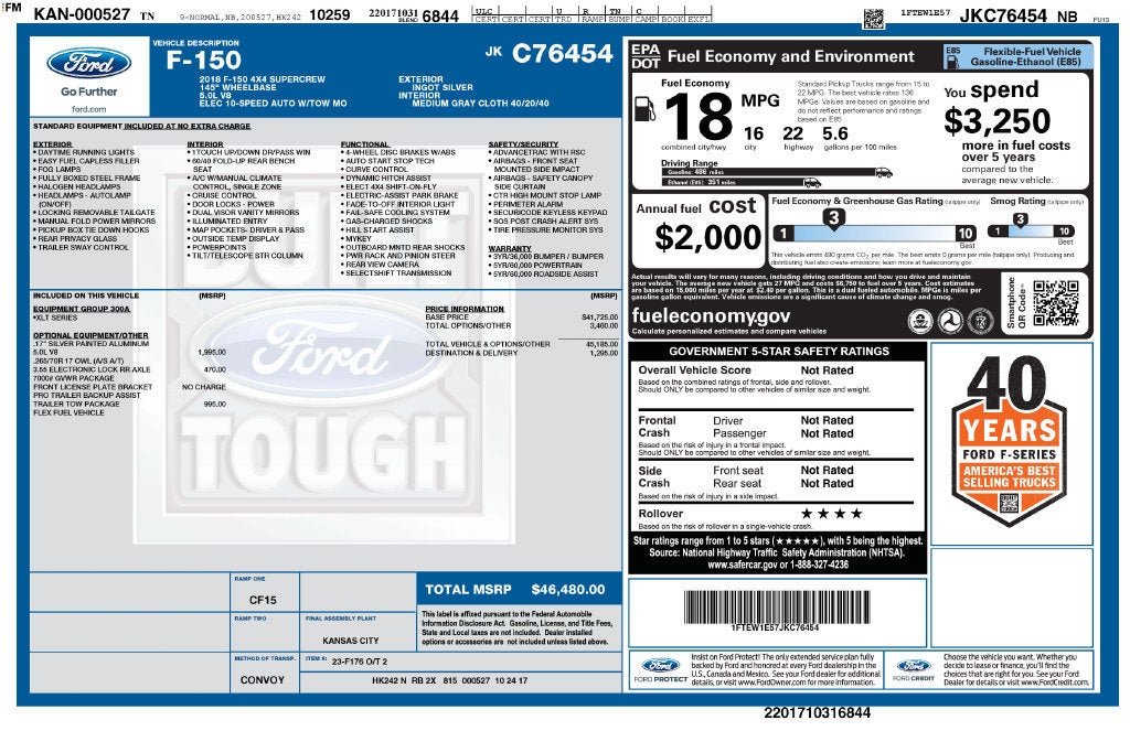 2018 Ford F-150 XL