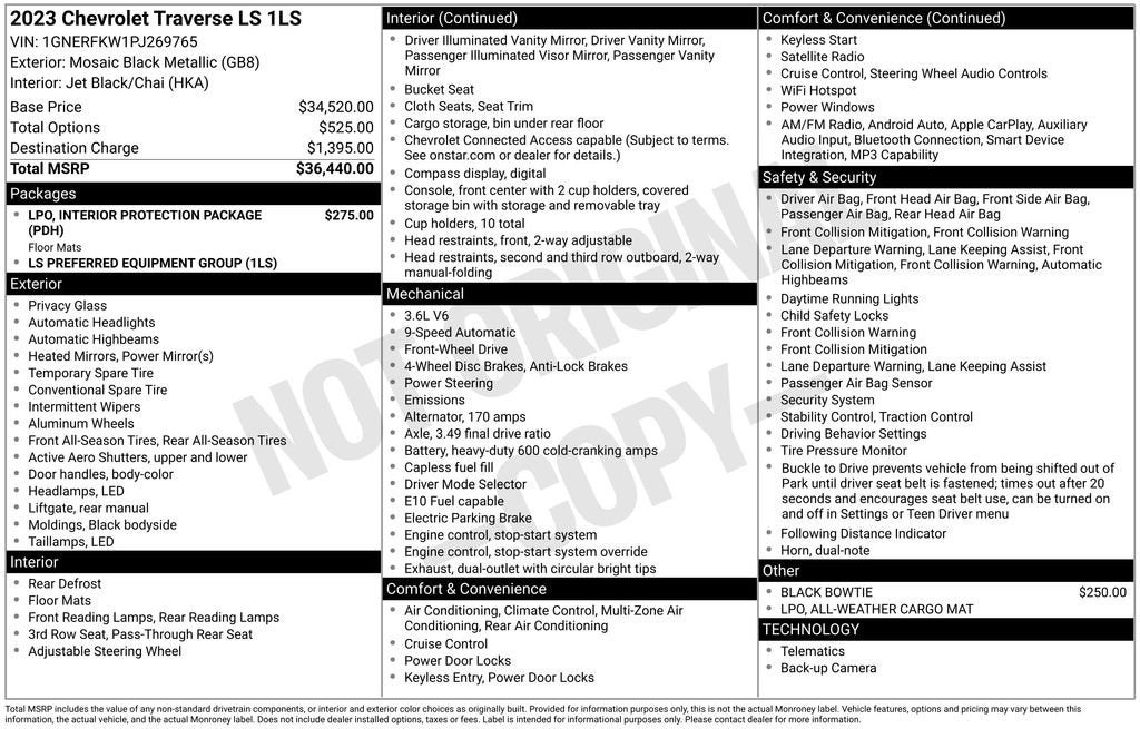 2023 Chevrolet Traverse LS