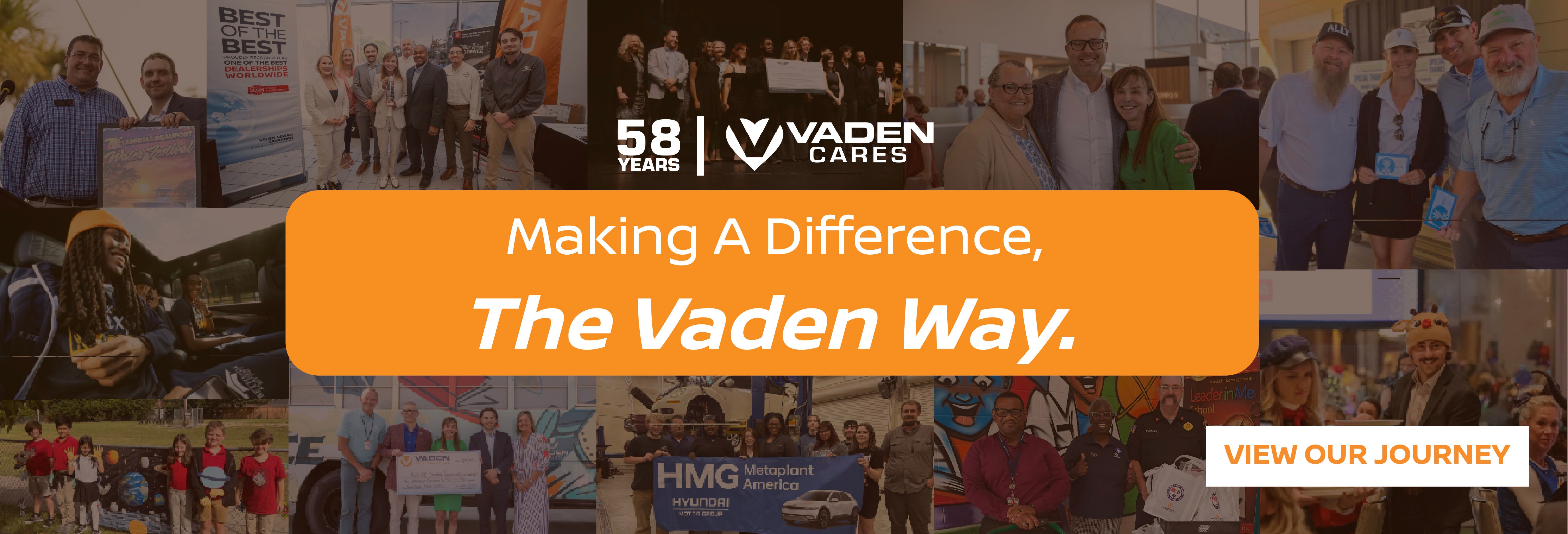 Making A Difference , The Vaden Way at Vaden Nissan of Savannah in Savannah 